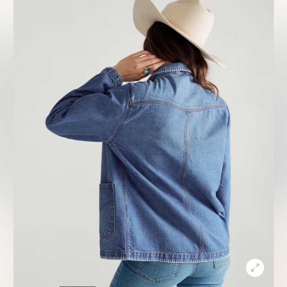 Tecovas • NWOT Women's Denim Chore Jacket • Size Small - Picture 3 of 15